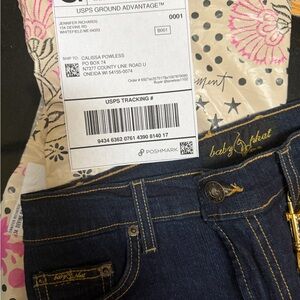 SOLD 🛑 Jean skirt  Gold Details